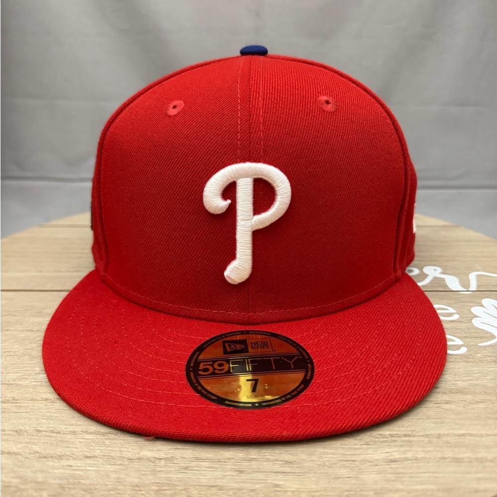 New Era 59Fifty Philadelphia Phillies World Series 2022 Fitted Hat Red Men’s 7